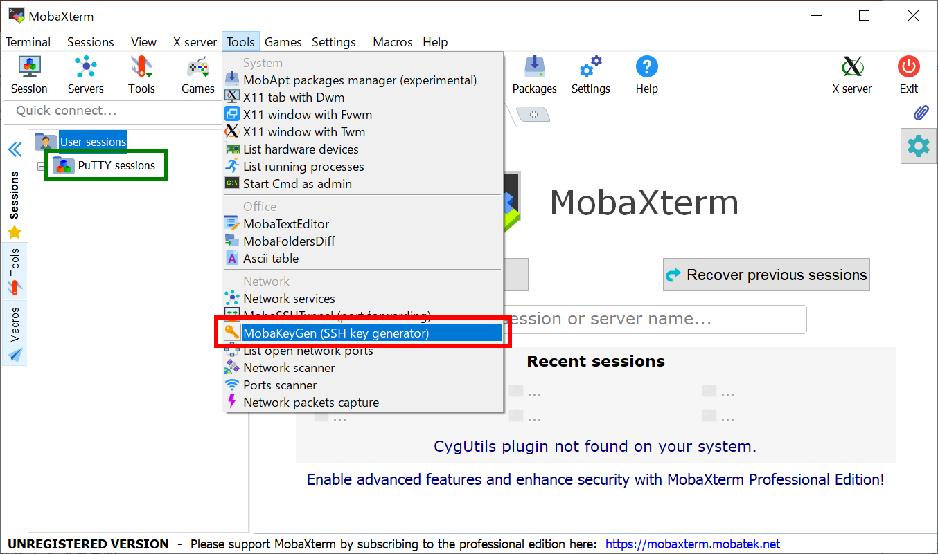 putty vs mobaxterm